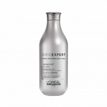 Silver, Shampoing éclat cheveux gris et blancs, Serie Expert, 300 ml - L'Oréal Professionnel