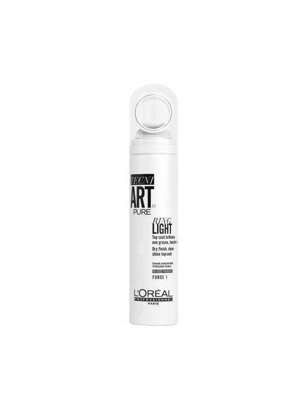 RING LIGHT PURE, Top coat brillance non grasse toucher léger, TECNI ART., 150 ml - L'Oréal Professionnel